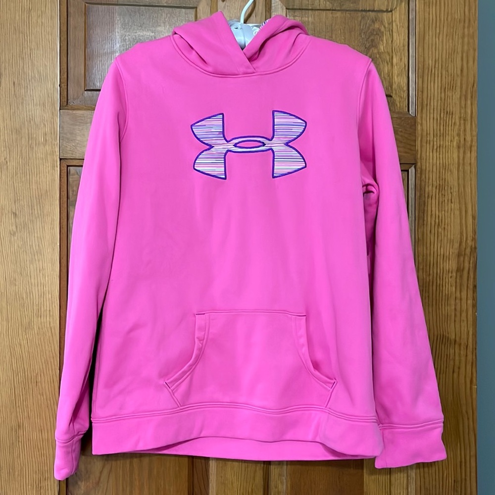 YXL Under Armour Pink Hoodie